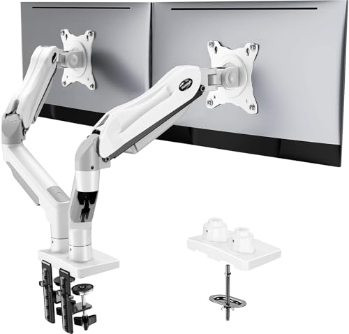 HUANUO FlowLift™ Dual Monitor Stand Full-Motion Desk Mount 13-32"