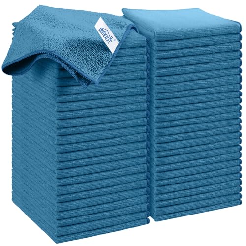 HOMEXCEL Microfiber Cleaning Cloths Lint-Free Reusable 12 Pack