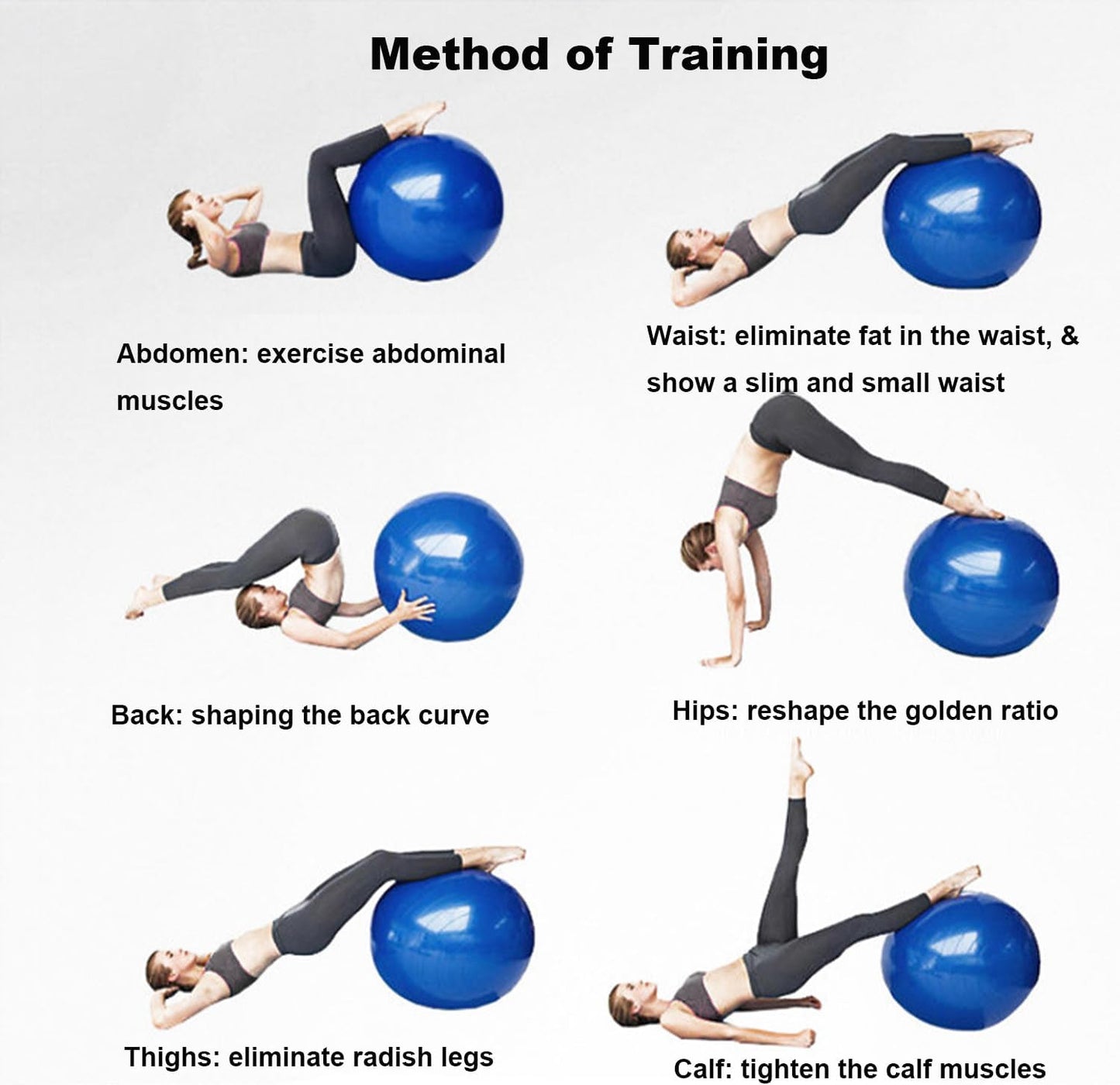 65CM Yoga Ball with Pump | Anti-Burst Stability Ball for Exercise, Fitness, Balance, Pregnancy & Physical Therapy