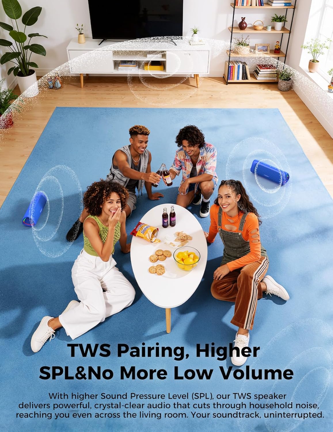 20W Bluetooth Speaker | Portable Wireless Waterproof Speaker with HD Sound & 24H Playtime for Outdoor, Camping & Parties