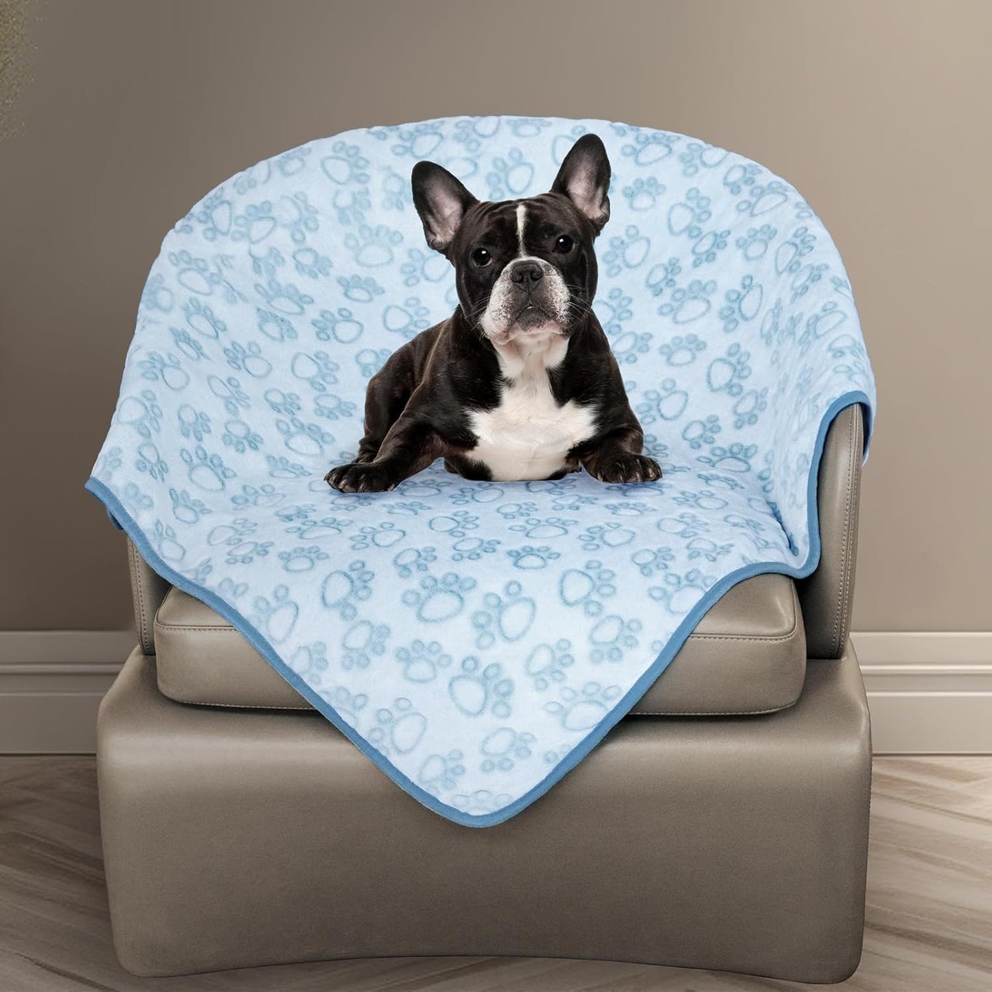 Waterproof Dog Blanket | Soft Sherpa Fleece Pet Throw for Dogs & Cats | Washable Couch & Furniture Protector 25x35