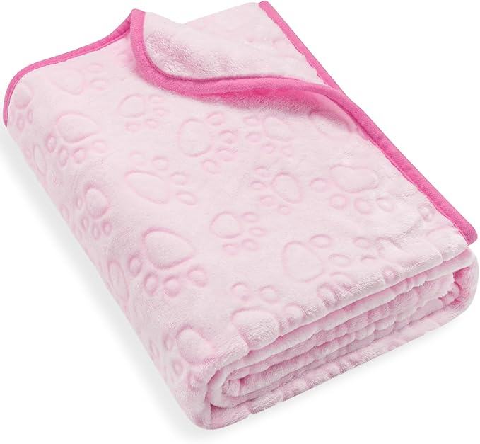 Waterproof Dog Blanket | Soft Sherpa Fleece Pet Throw for Dogs & Cats | Washable Couch & Furniture Protector 25x35