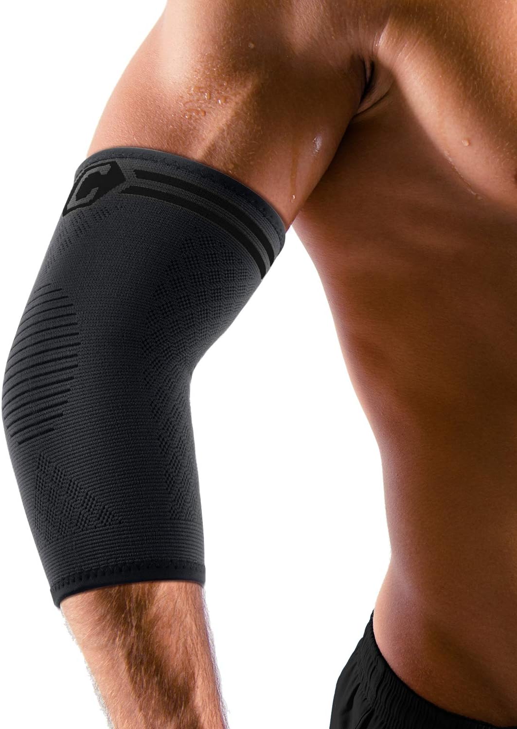 2 Pack Elbow Brace Compression Sleeve | Tennis & Golfer's Elbow Support for Tendonitis, Arthritis & Sports Pain Relief