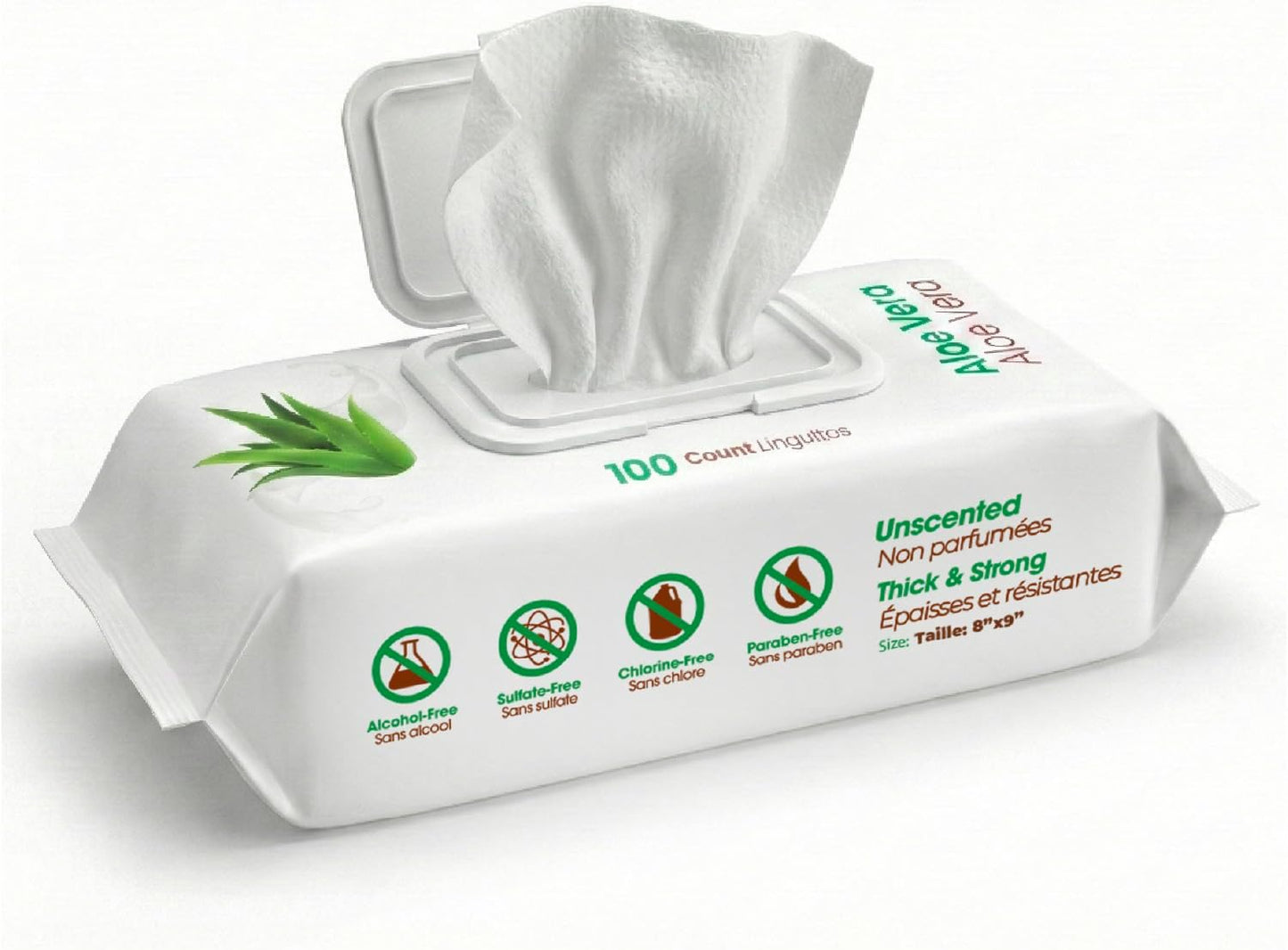 Dog Wipes 100 Count | Deodorizing Paw & Body Wipes with Aloe Vera & Vitamin E for Dogs, Puppies & Cats