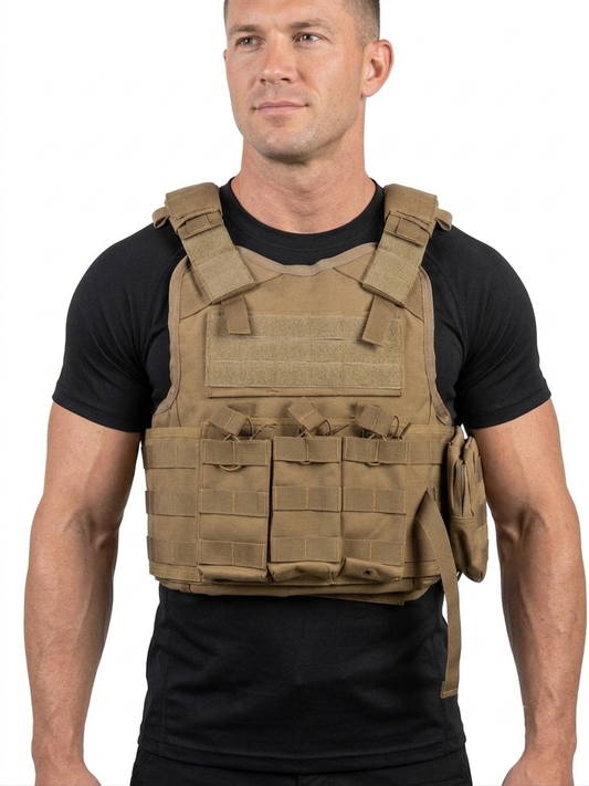 Specter Defense Mil Model 1 Plate Carrier Coyote Brown