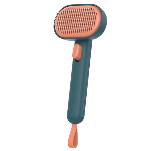 Aumuca Self-Cleaning Slicker Brush for Dogs and Cats Grooming Tool