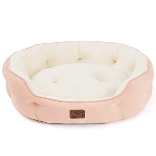 Bedsure Washable Round Plush Small Dog Bedding Mat