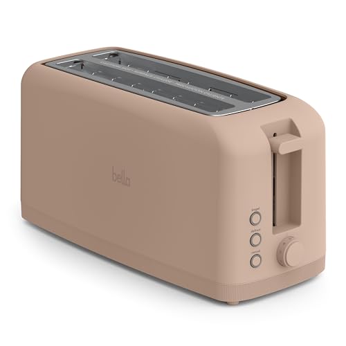 BELLA Slim 2-Slice Toaster, 10-inch Long Slot, Surf