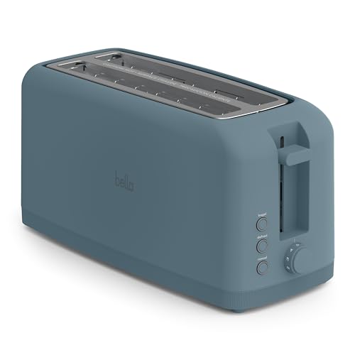 BELLA Slim 2-Slice Toaster, 10-inch Long Slot, Surf