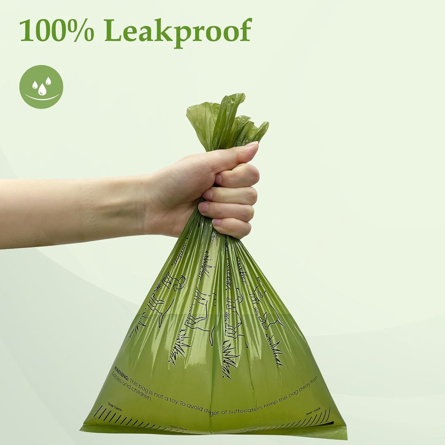 Dog Poop Bags 240 Count | Leakproof Lavender Scented Waste Bags Strong & Durable for Dogs & Cats