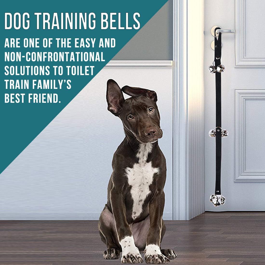 Dog Doorbells for Potty Training | Adjustable Puppy Training Bells with 7 Extra Loud Door Bells