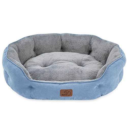 Bedsure Washable Round Plush Small Dog Bedding Mat