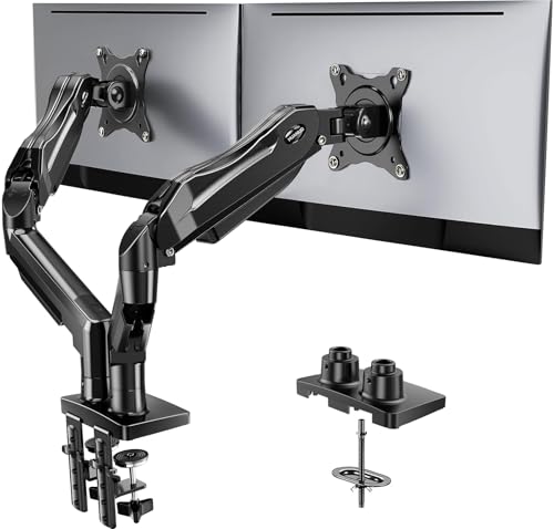 HUANUO FlowLift™ Dual Monitor Stand Full-Motion Desk Mount 13-32"