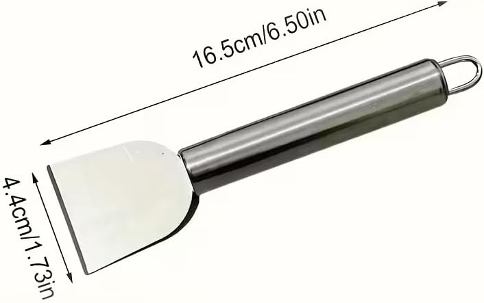 Multi-Purpose Stainless Steel Cleaning Scraper for Home and Kitchen Silver