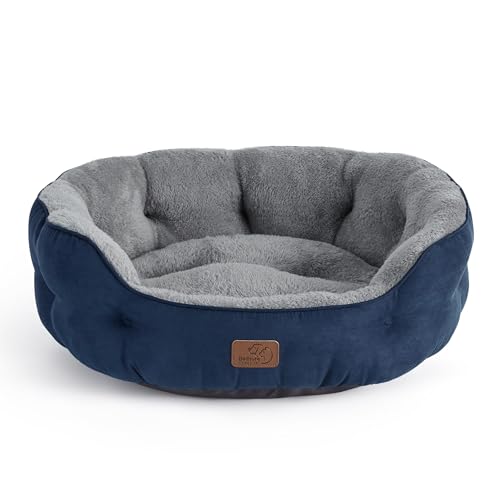 Bedsure Washable Round Plush Small Dog Bedding Mat