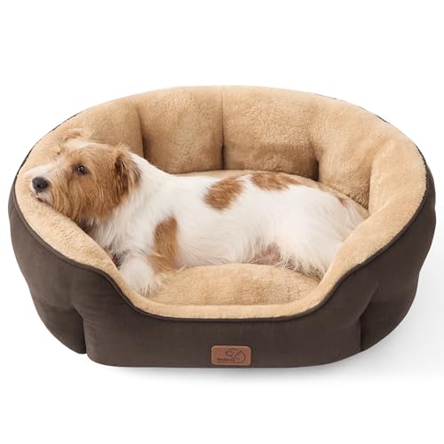 Bedsure Washable Round Plush Small Dog Bedding Mat