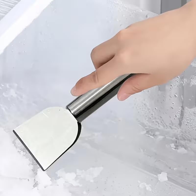 Multi-Purpose Stainless Steel Cleaning Scraper for Home and Kitchen Silver