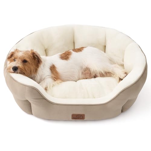 Bedsure Washable Round Plush Small Dog Bedding Mat