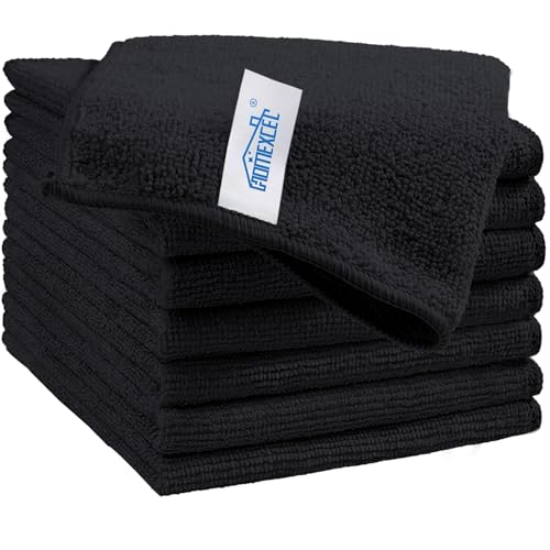 HOMEXCEL Microfiber Cleaning Cloths Lint-Free Reusable 12 Pack