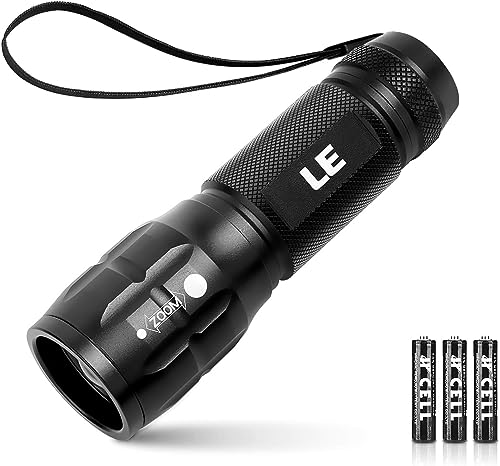 Lighting EVER LED Flashlight Adjustable Focus Waterproof Compact Aluminum