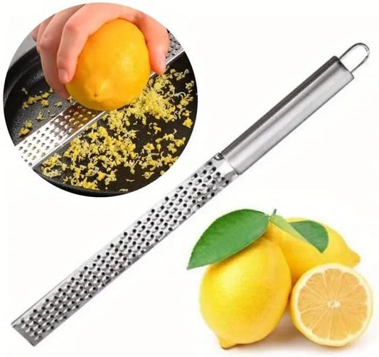 Stainless Steel Zester Grater Multipurpose Kitchen Tool Silver