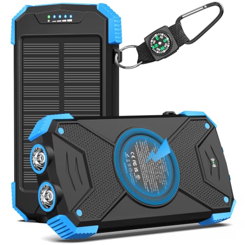 BLAVOR PN-W05 10,000mAh Solar Power Bank 20W Wireless Charger