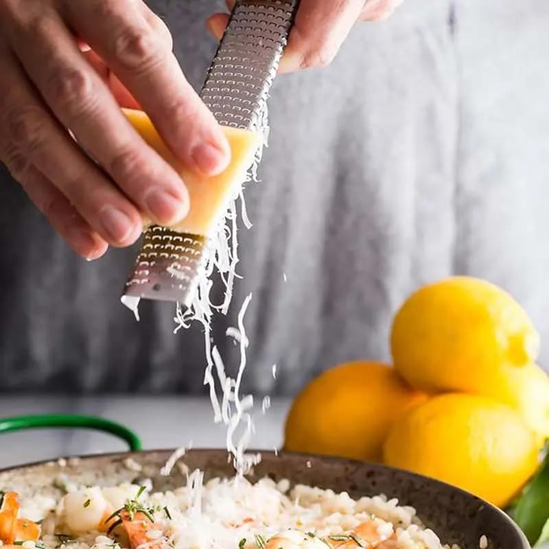 Stainless Steel Zester Grater Multipurpose Kitchen Tool Silver