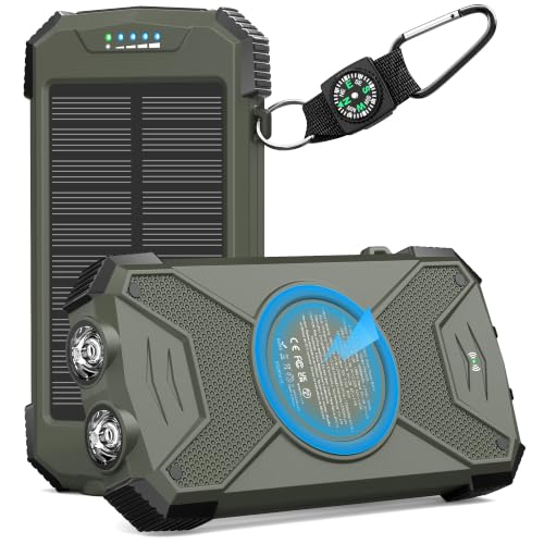 BLAVOR PN-W05 10,000mAh Solar Power Bank 20W Wireless Charger