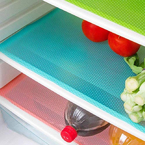 AKINLY Refrigerator Mats Washable Waterproof EVA 9-Pack