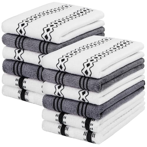 HOMEXCEL Microfiber Cleaning Cloths Lint-Free Reusable 12 Pack