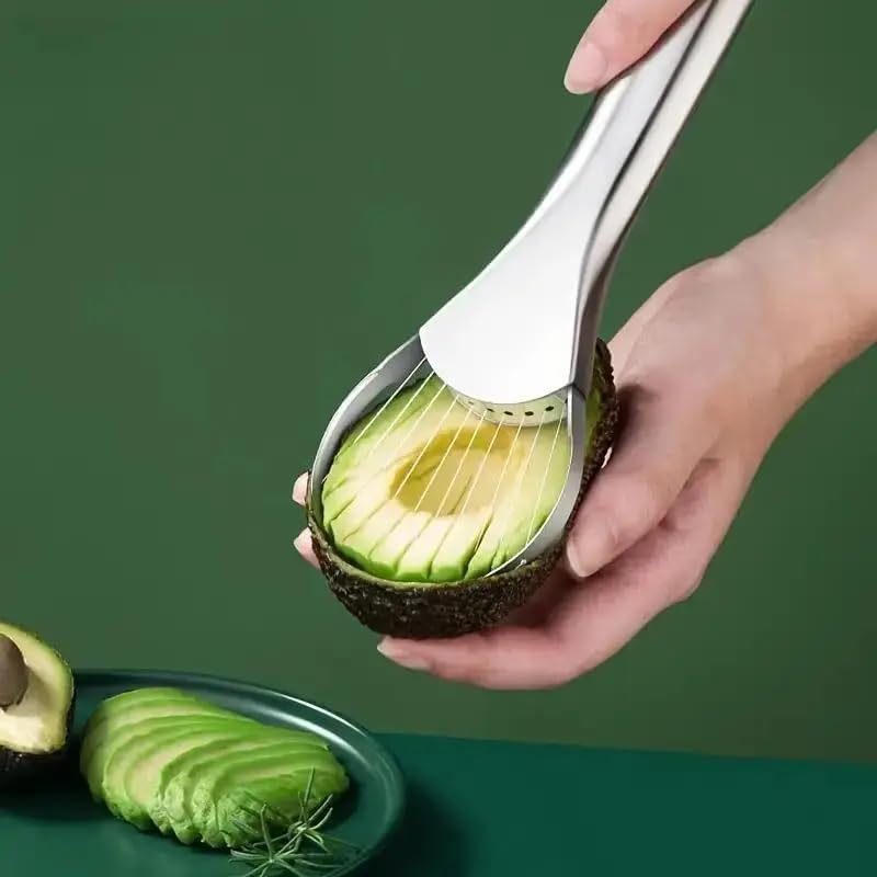 Multifunctional Avocado Masher and Core Remover with Stainless Steel Blade
