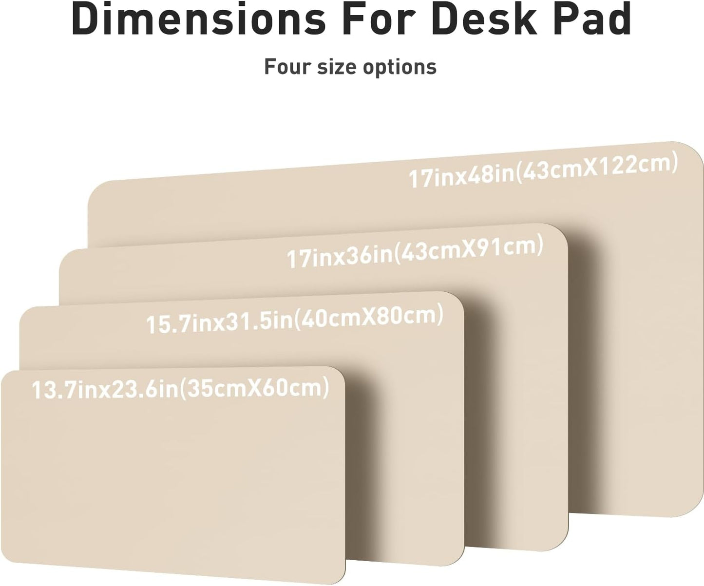 Aothia PU Leather Desk Pad Waterproof Non-Slip Mat