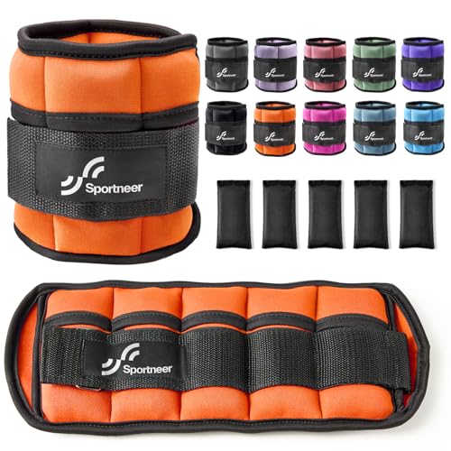 Sportneer Adjustable Ankle Weights Set 2-10 lbs 1 Pair