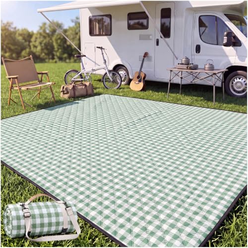 Genovega Waterproof Picnic Blanket 80x80 Inch Outdoor Camping Mat