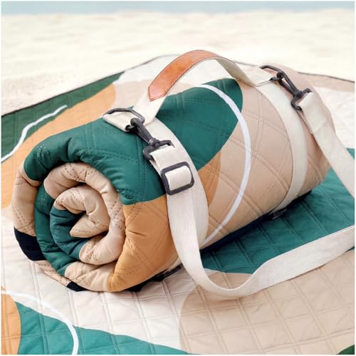 Genovega Waterproof Picnic Blanket 80x80 Inch Outdoor Camping Mat