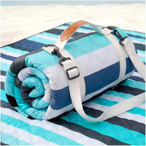 Genovega Waterproof Picnic Blanket 80x80 Inch Outdoor Camping Mat