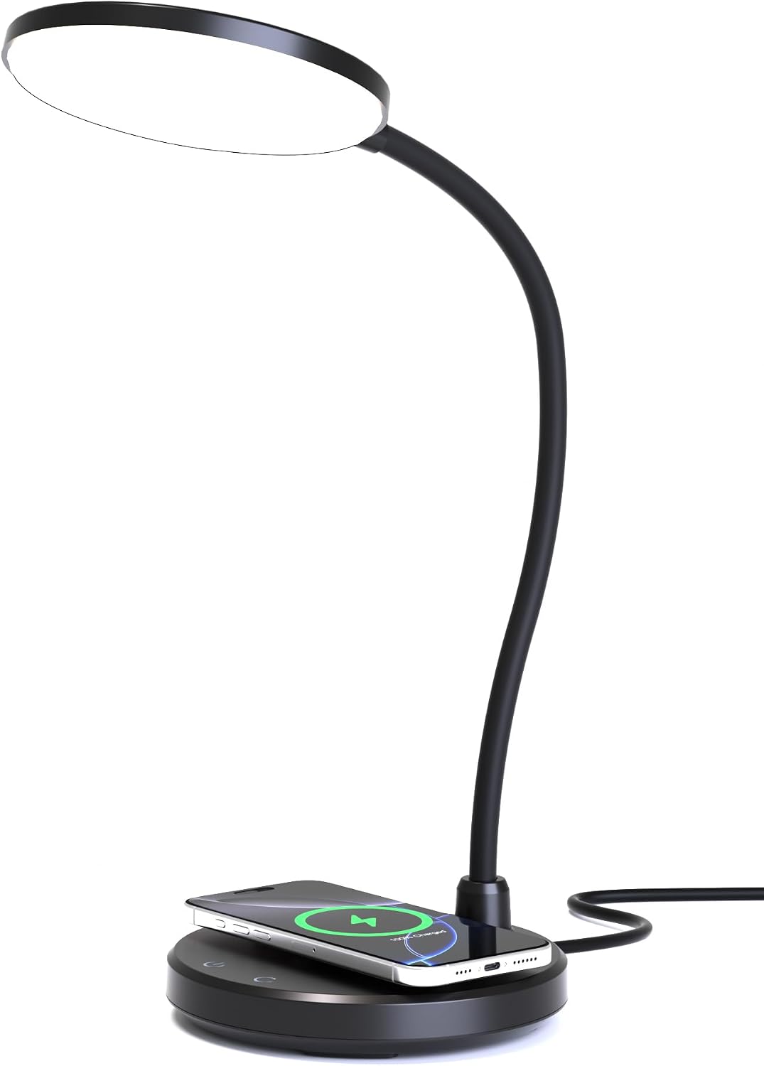 Sailstar LED Desk Lamp with Wireless Charger Dimmable Adjustable Neck