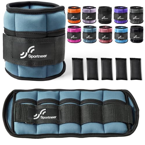 Sportneer Adjustable Ankle Weights Set 2-10 lbs 1 Pair