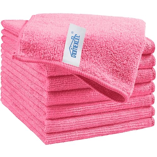 HOMEXCEL Microfiber Cleaning Cloths Lint-Free Reusable 12 Pack