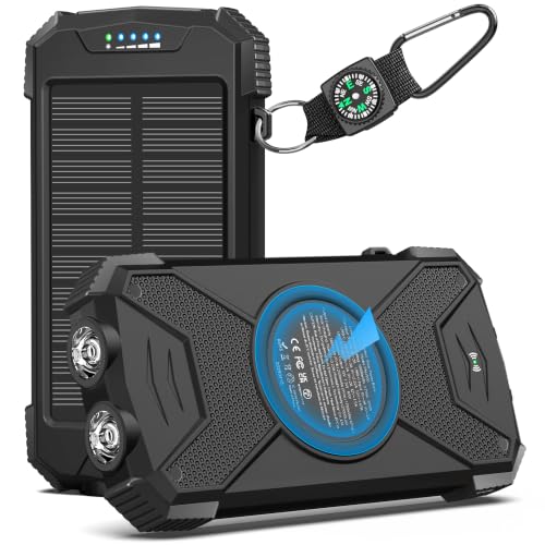 BLAVOR PN-W05 10,000mAh Solar Power Bank 20W Wireless Charger