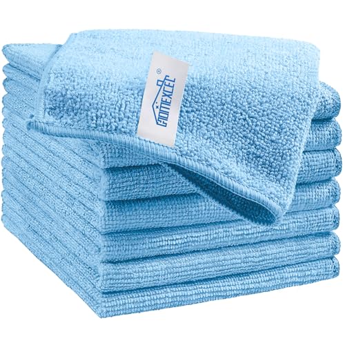 HOMEXCEL Microfiber Cleaning Cloths Lint-Free Reusable 12 Pack