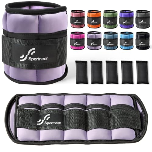 Sportneer Adjustable Ankle Weights Set 2-10 lbs 1 Pair
