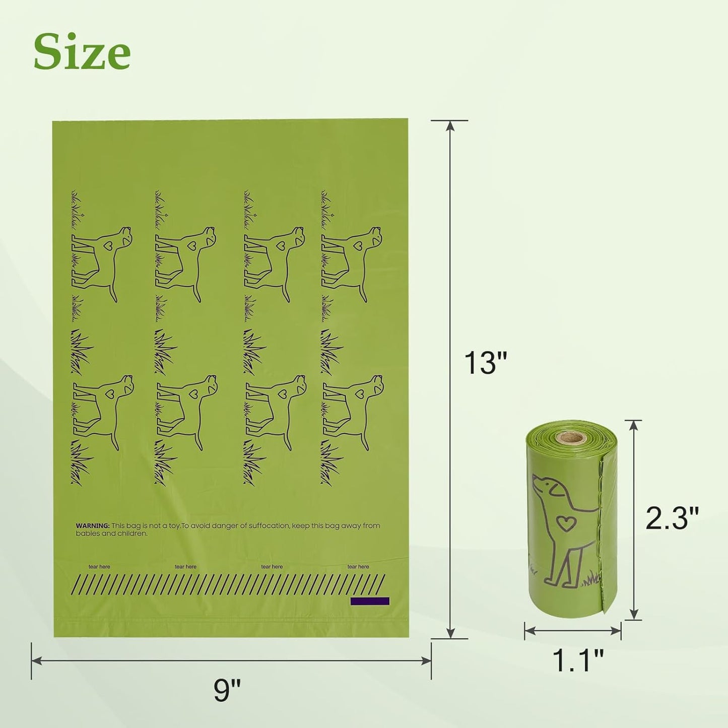 Dog Poop Bags 240 Count | Leakproof Lavender Scented Waste Bags Strong & Durable for Dogs & Cats