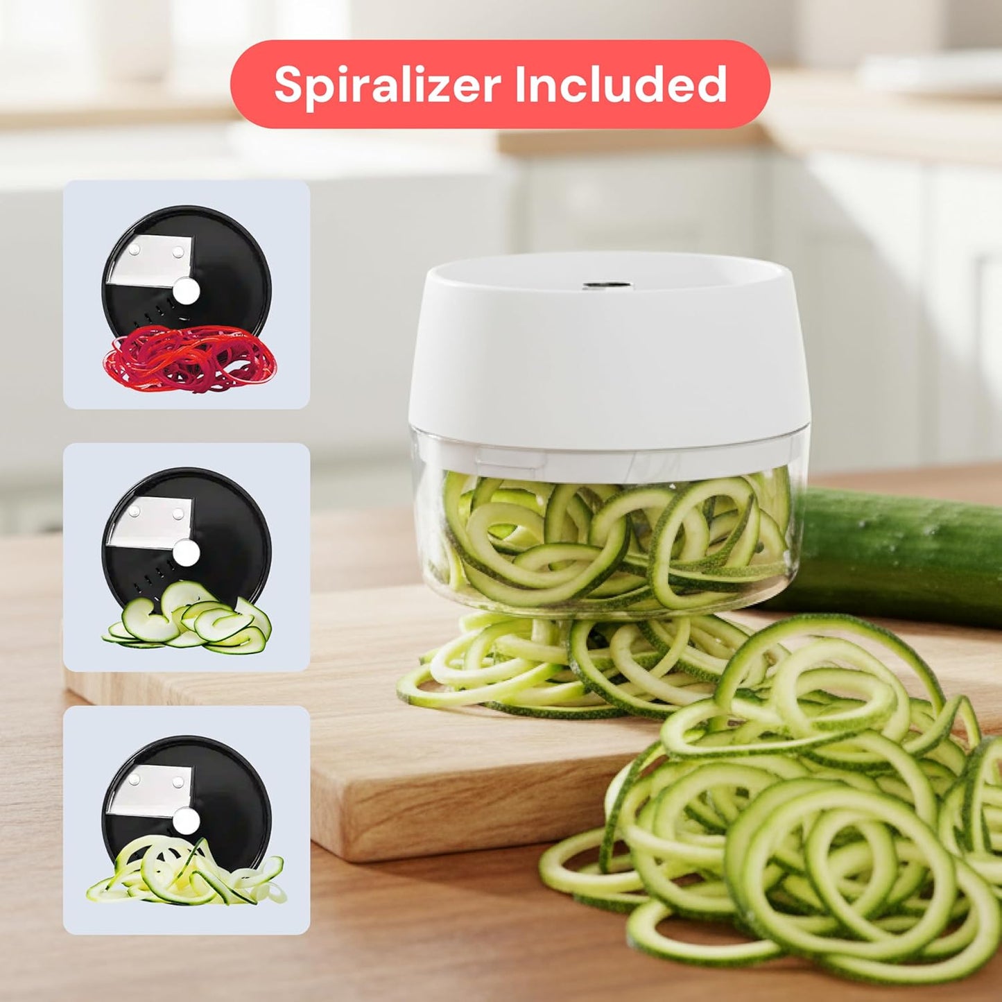 XL Vegetable Chopper & Mandoline Slicer 6-in-1 | Onion, Potato & Fruit Dicer Spiralizer | Kitchen Food Cutter with Catch Tray