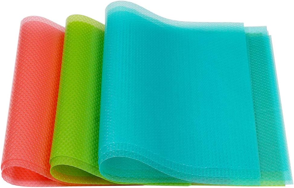 AKINLY Refrigerator Mats Washable Waterproof EVA 9-Pack