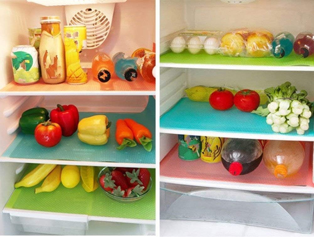 AKINLY Refrigerator Mats Washable Waterproof EVA 9-Pack