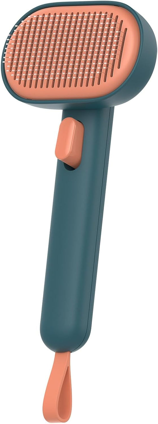 Aumuca Self-Cleaning Slicker Brush for Dogs and Cats Grooming Tool