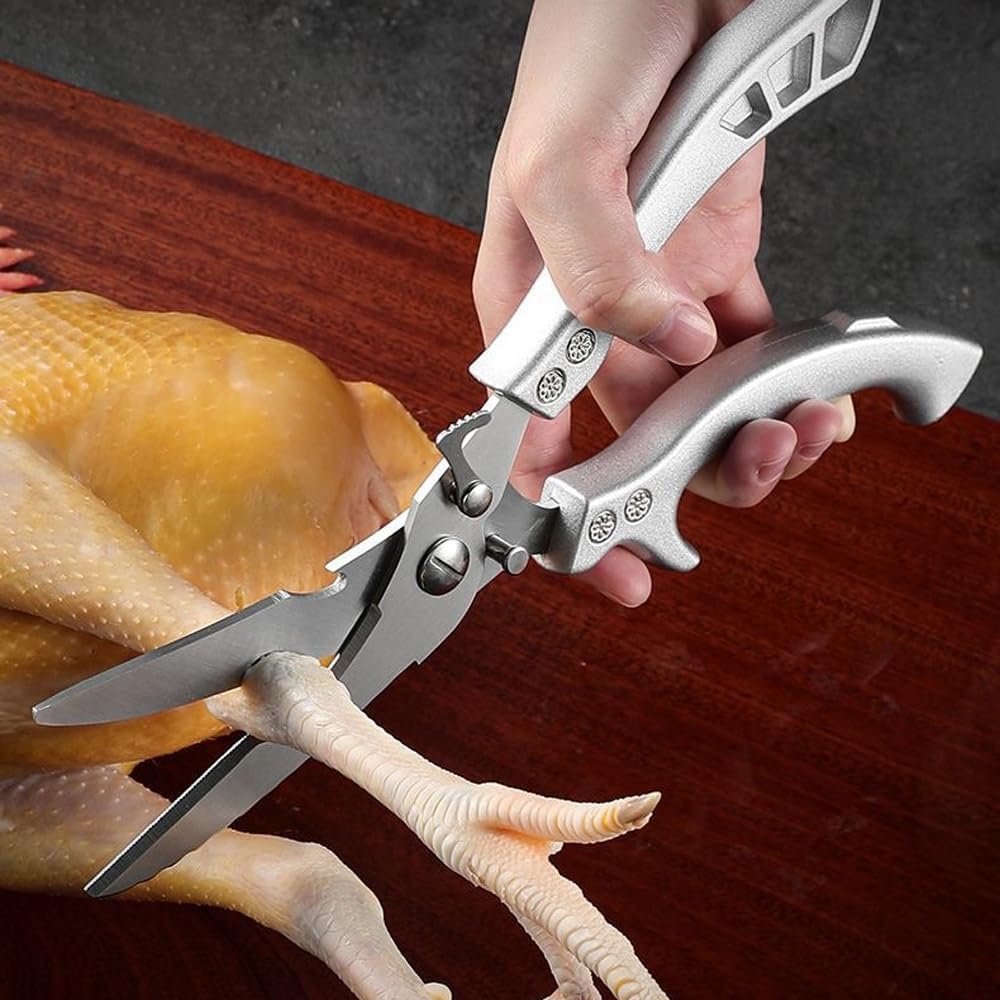 Heavy Duty Stainless Steel Kitchen Shears with Safety Lock
