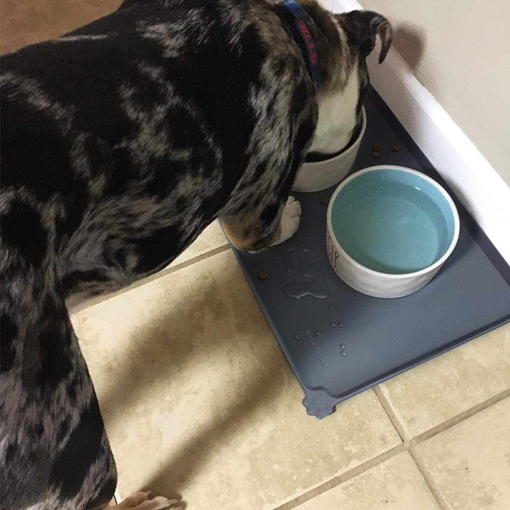 Hoki Found Waterproof Silicone Pet Feeding Mat Non-Slip Tray