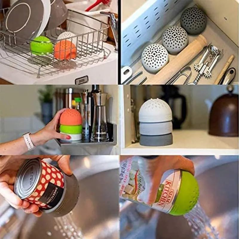 Multi-Use Silicone Can Strainer Mini Colander Tool Gray